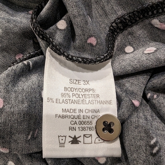 Penningtons Black dot pattern Fit and Flare Dress Size 3x - Picture 12 of 14